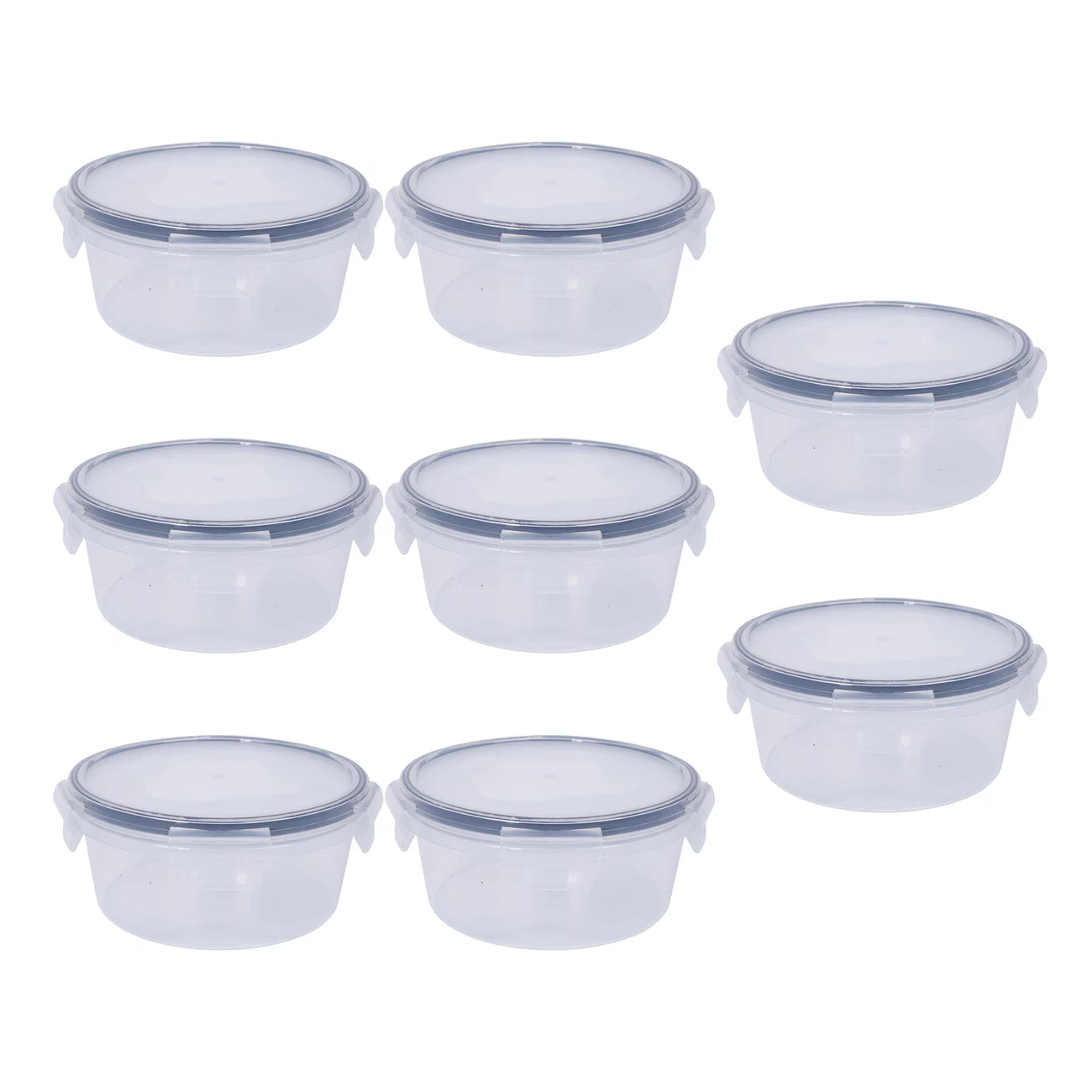 Multipurpose Food Storage Containers Set - Clear Jars with Lids for Cereal, Candy, and Dry Goods