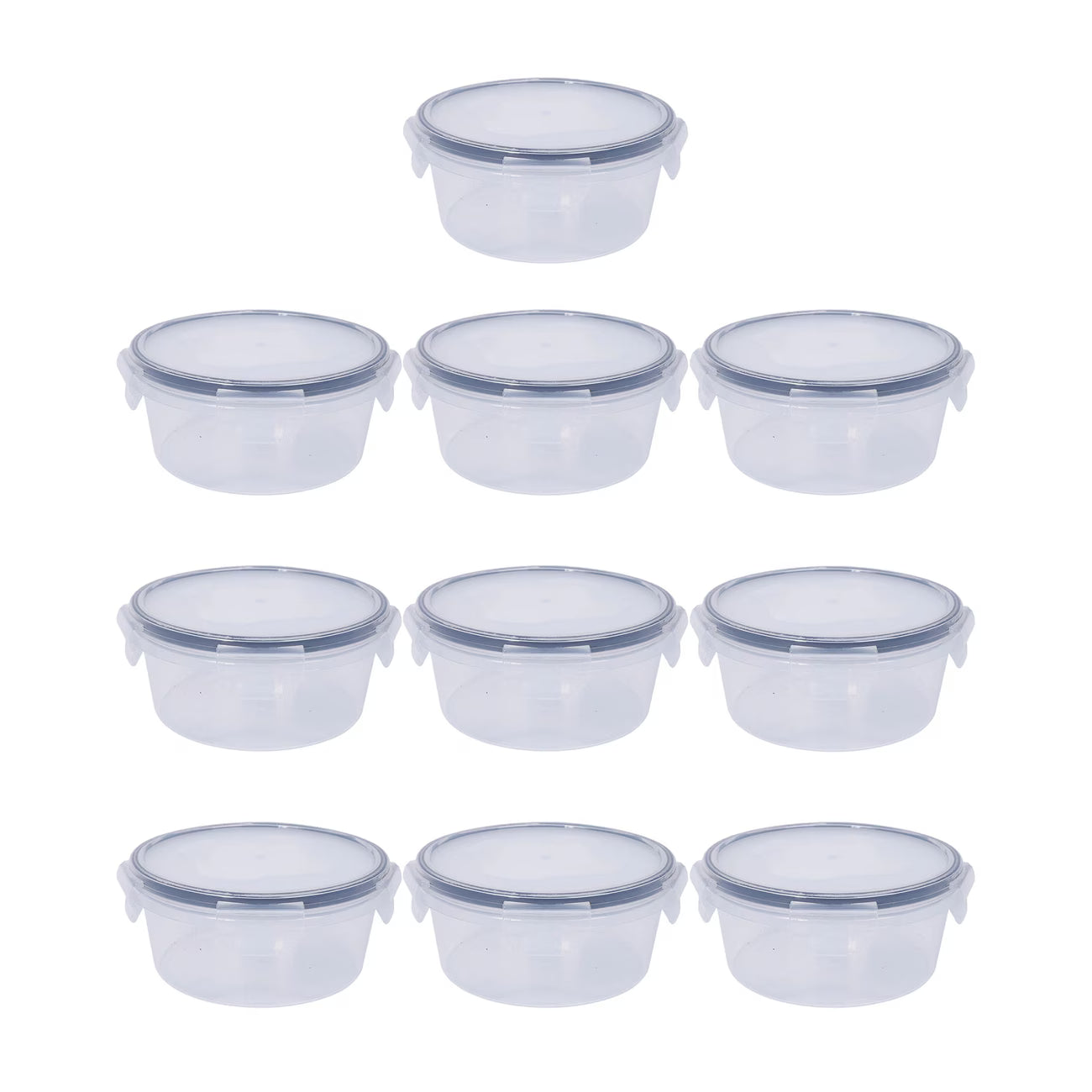 Multipurpose Food Storage Containers Set - Clear Jars with Lids for Cereal, Candy, and Dry Goods